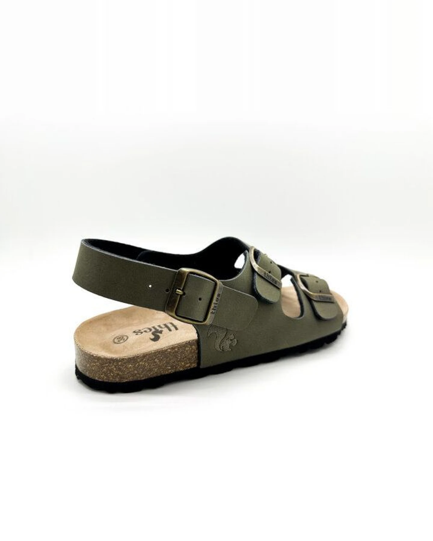 Vegane thies ® Eco Bio Backstrap Sandale aus rec. PET mit Kork-Tieffussbett – Ansicht 3