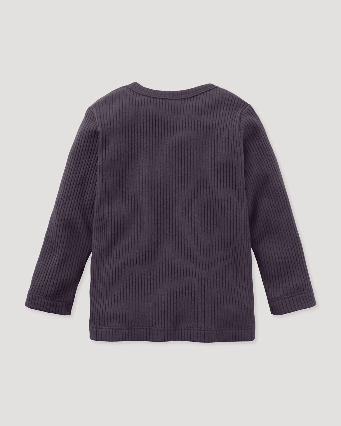 hessnatur Baby Longsleeve aus Bio-Baumwolle mit Bio-Merinowolle - lila - Größe 86/92 – Ansicht 2