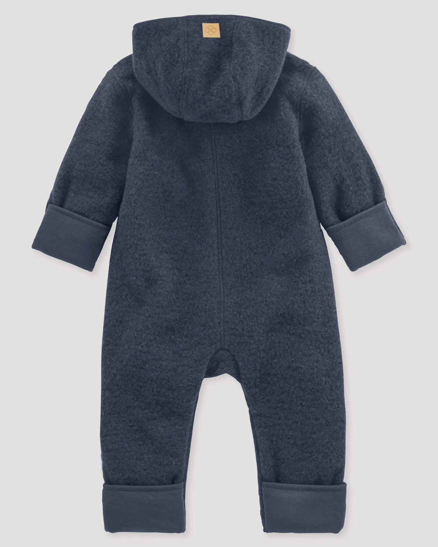 hessnatur Baby Wollfleece Overall aus Bio-Merinowolle - blau - Größe 50/56 – Ansicht 2