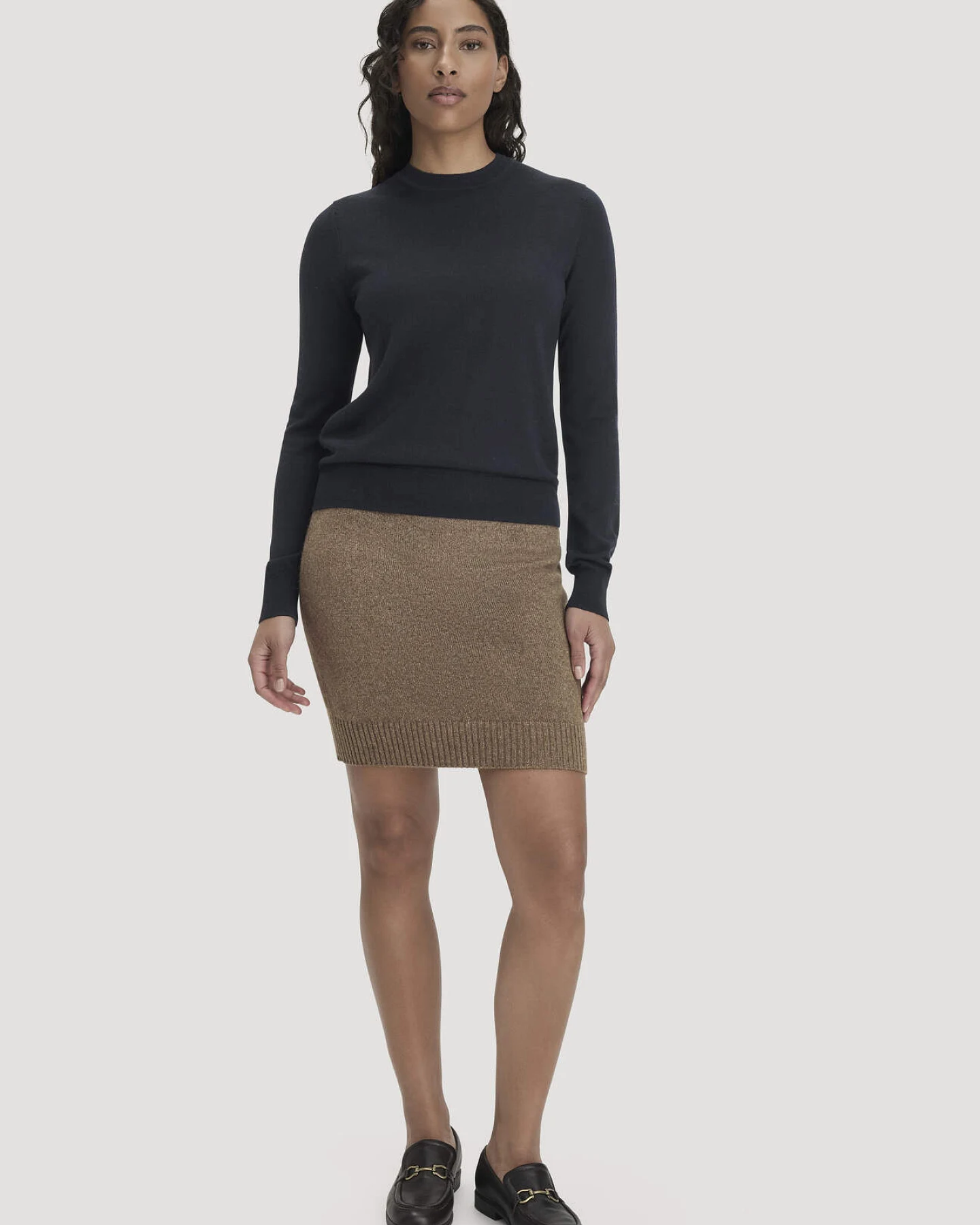 hessnatur Damen Pullover Regular aus Bio-Merinowolle - blau - Größe XXL – Ansicht 2