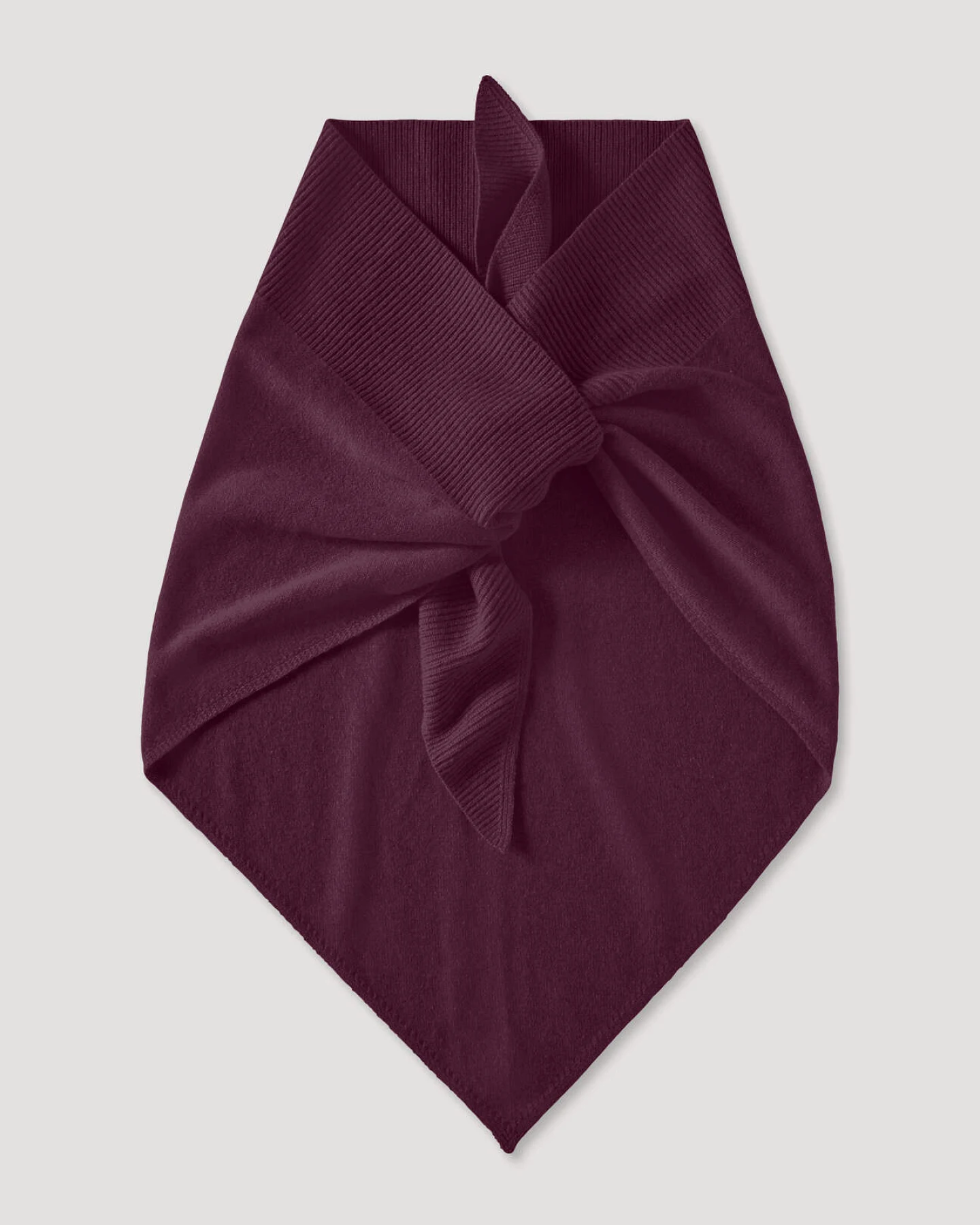 hessnatur Damen Dreieckstuch BETTER RECYCLING aus Cashmere - rot - Größe 57x125 cm – Ansicht 2