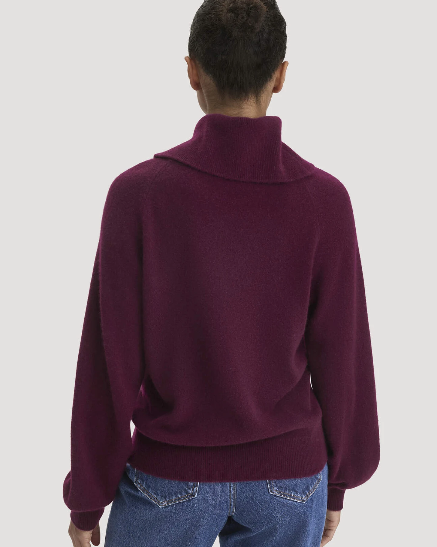 hessnatur Damen Strick-Pullover Relaxed BETTER RECYCLING aus Kaschmir - rot - Größe M – Ansicht 3