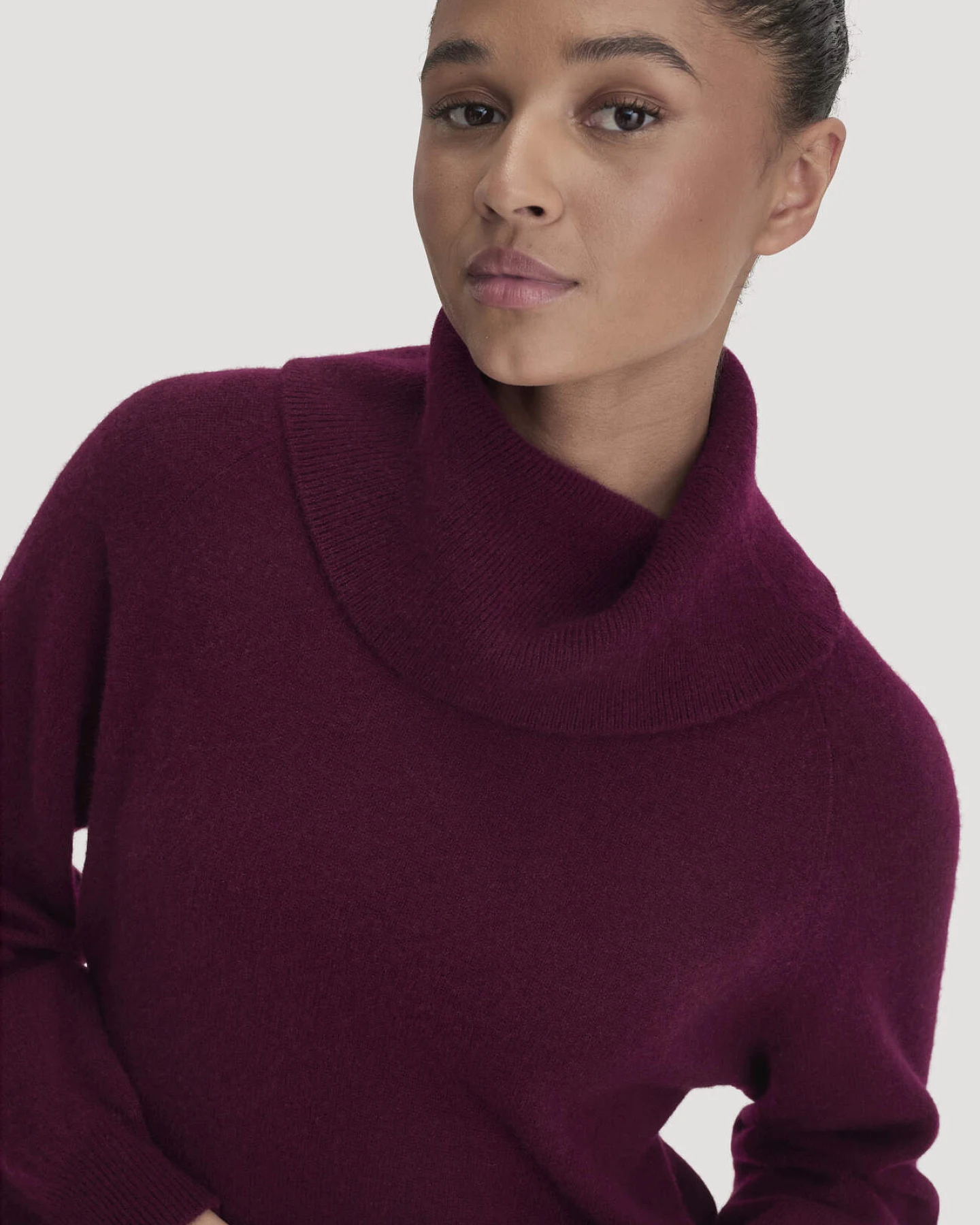 hessnatur Damen Strick-Pullover Relaxed BETTER RECYCLING aus Kaschmir - rot - Größe XL – Ansicht 4