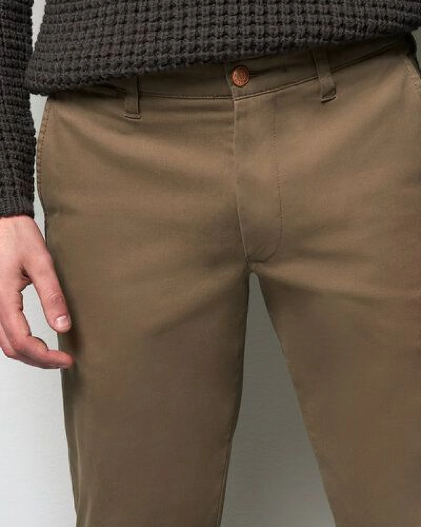 M 5 BY MEYER MIKROSTRUKTUR SUPER-STRETCH CHINO – Ansicht 4