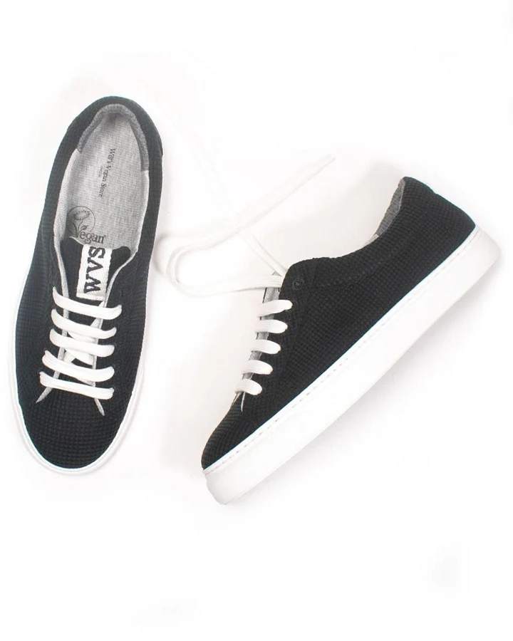 Will's Vegan Store Damen vegan Ldn Biologisch Abbaubare Sneaker Schwarz