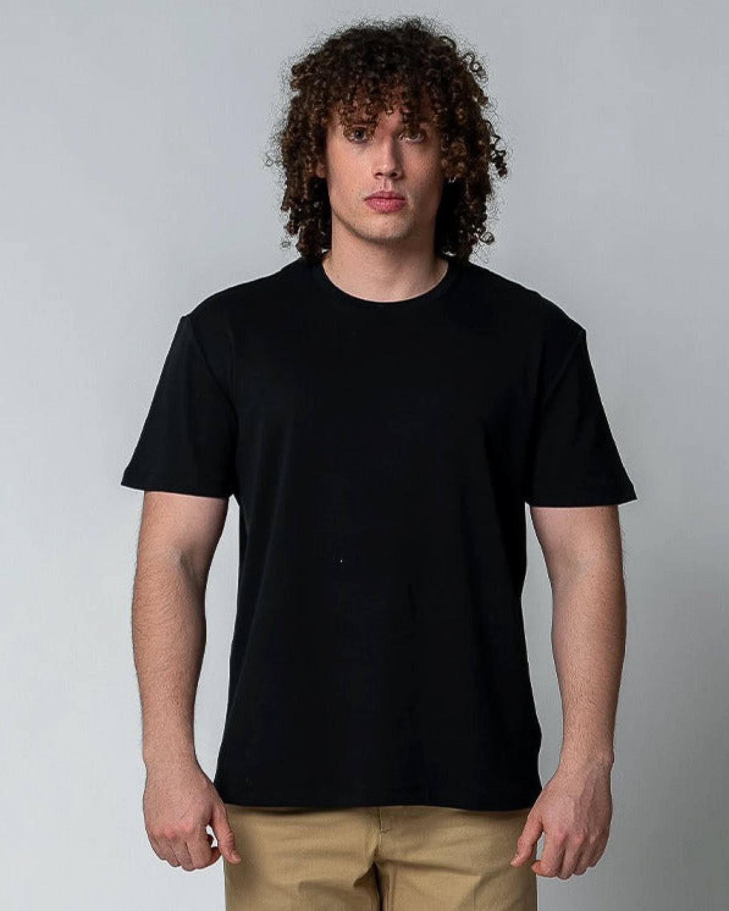 GORG Herren vegan Set T-Shirt & Sweatshirt Schwarz/Bordeaux – Ansicht 2