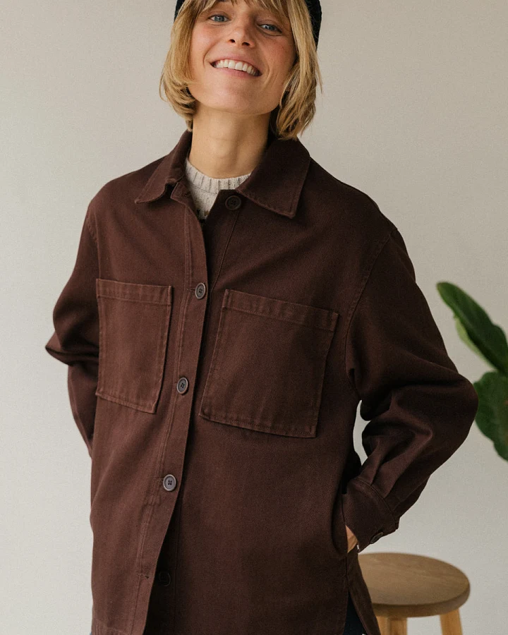 TWOTHIRDS Damen vegan Jacke Kril Hot Chocolate