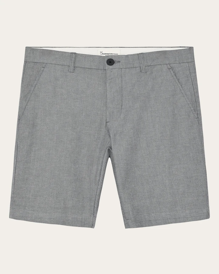KnowledgeCotton Apparel Herren vegan Shorts Chuck Regular Twill Night Sky