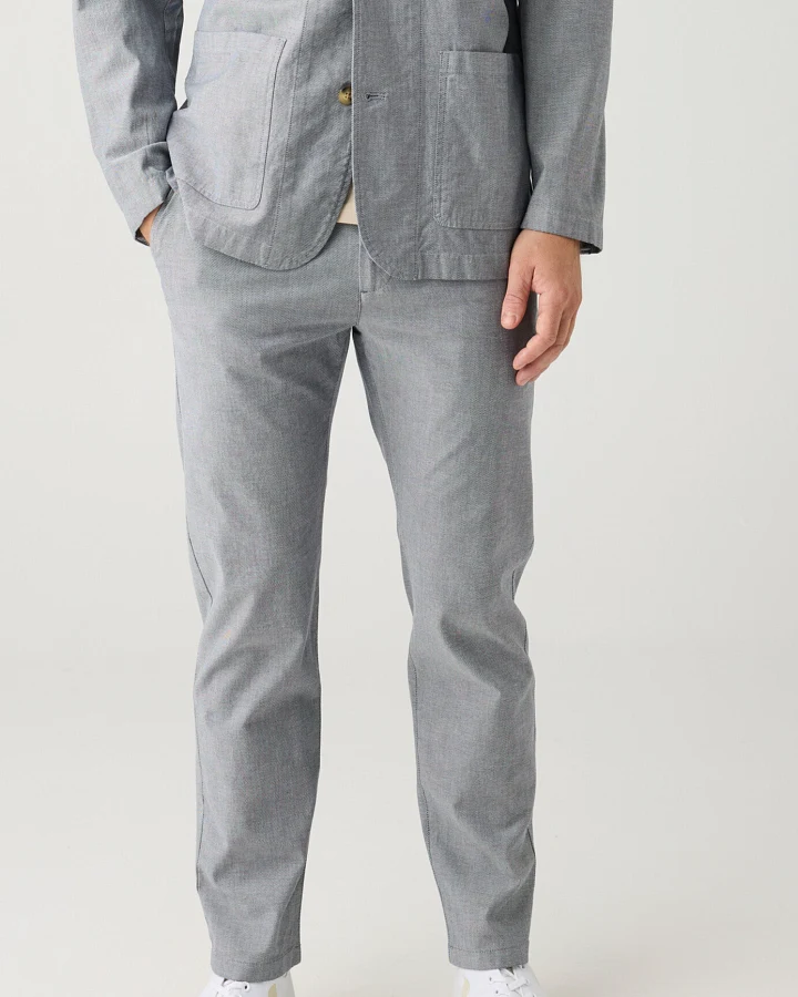 KnowledgeCotton Apparel Herren vegan Hose Chuck Regular Twill Night Sky
