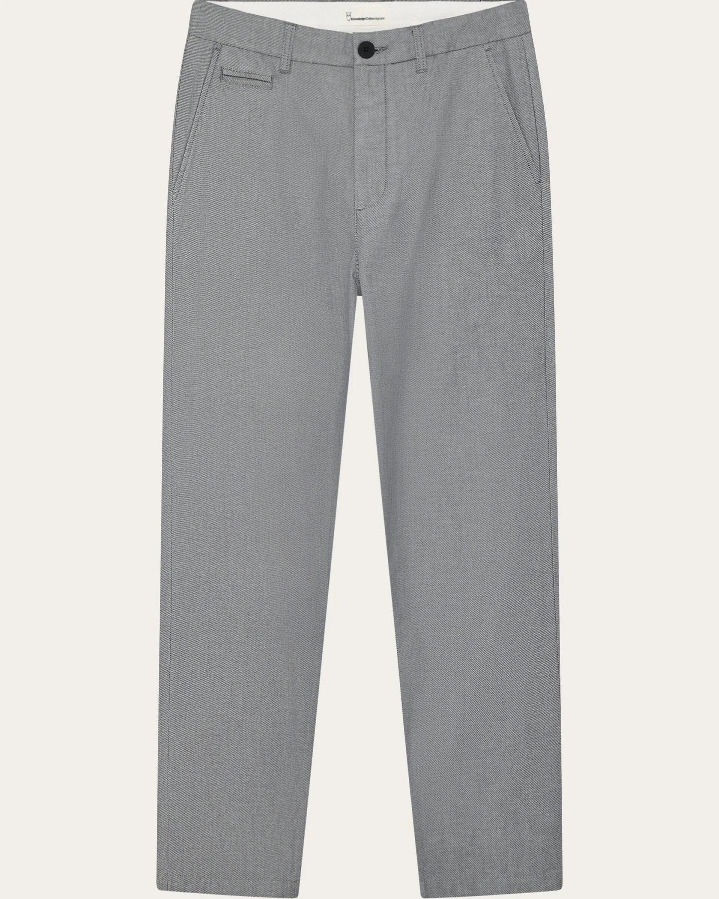 KnowledgeCotton Apparel Herren vegan Hose Chuck Regular Twill Night Sky – Ansicht 2