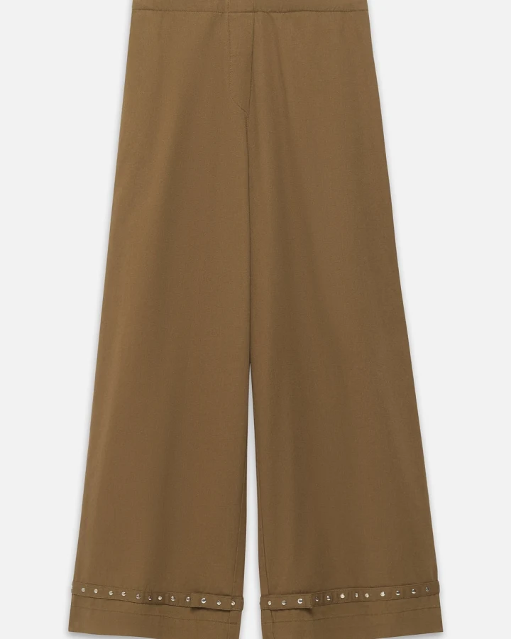 Alchemist Damen vegan Hose Moonflower Straps Dunkelkhaki