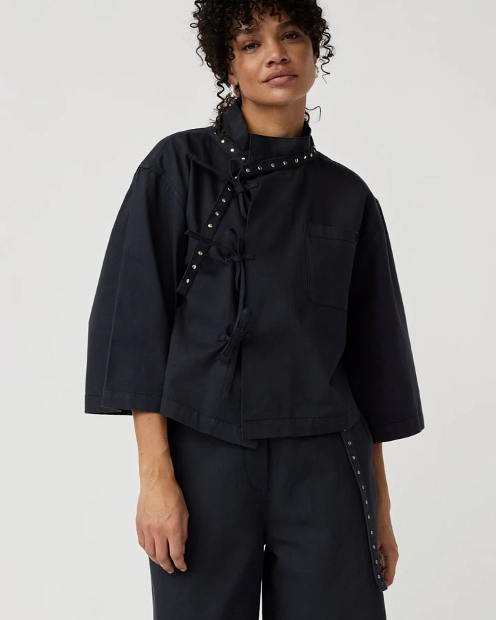 Alchemist Damen vegan Jacke In Oliv Und Marineblau