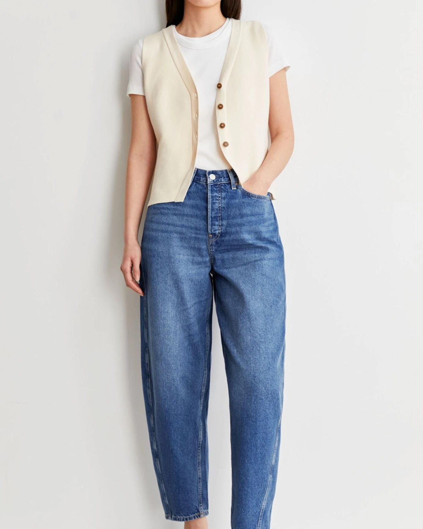 Jeans Barrel Leg Baarly Jean Crunchy – Ansicht 5