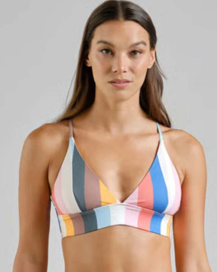 Bikini Top Alva Stripes Pink