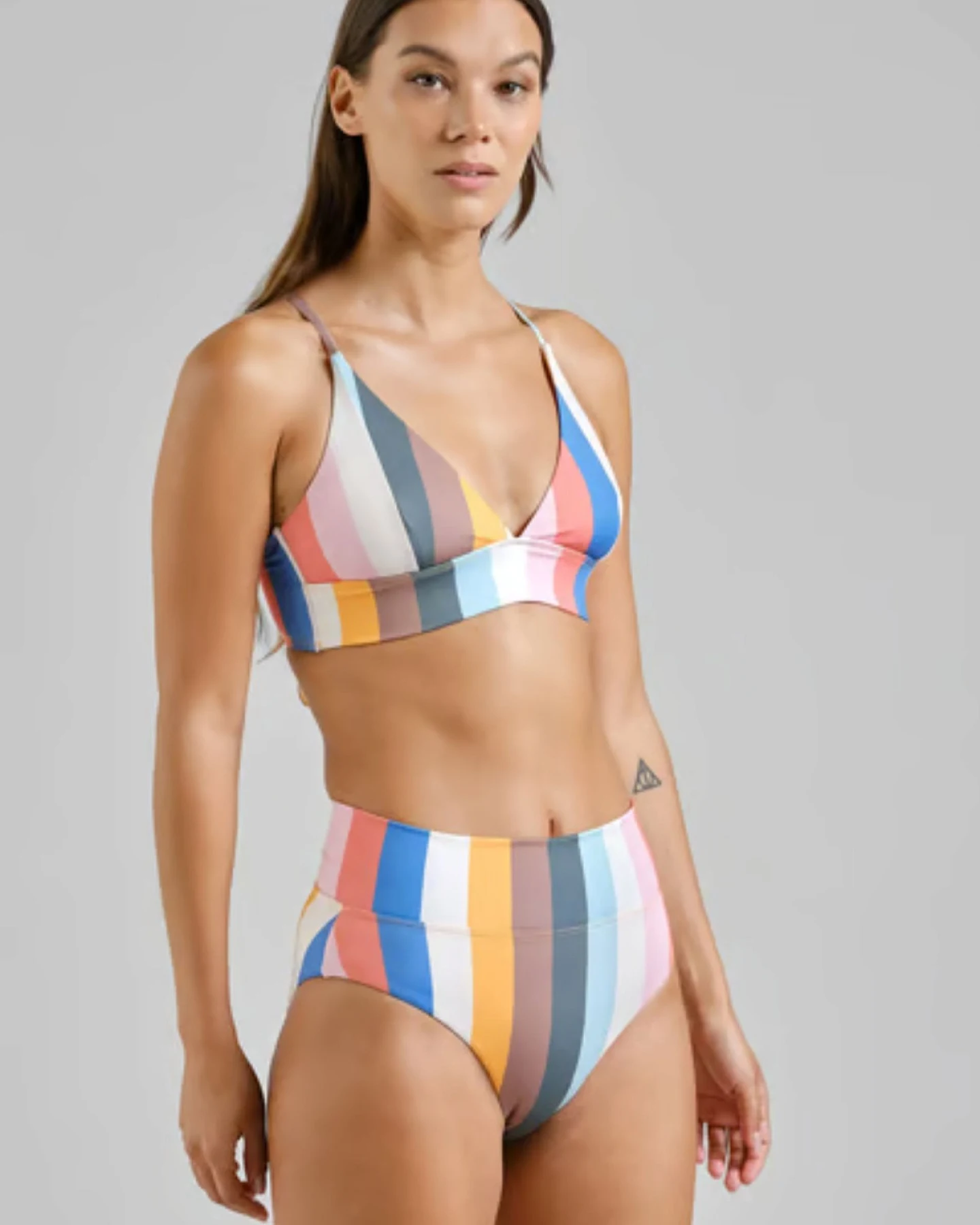 Bikini Top Alva Stripes Pink – Ansicht 2