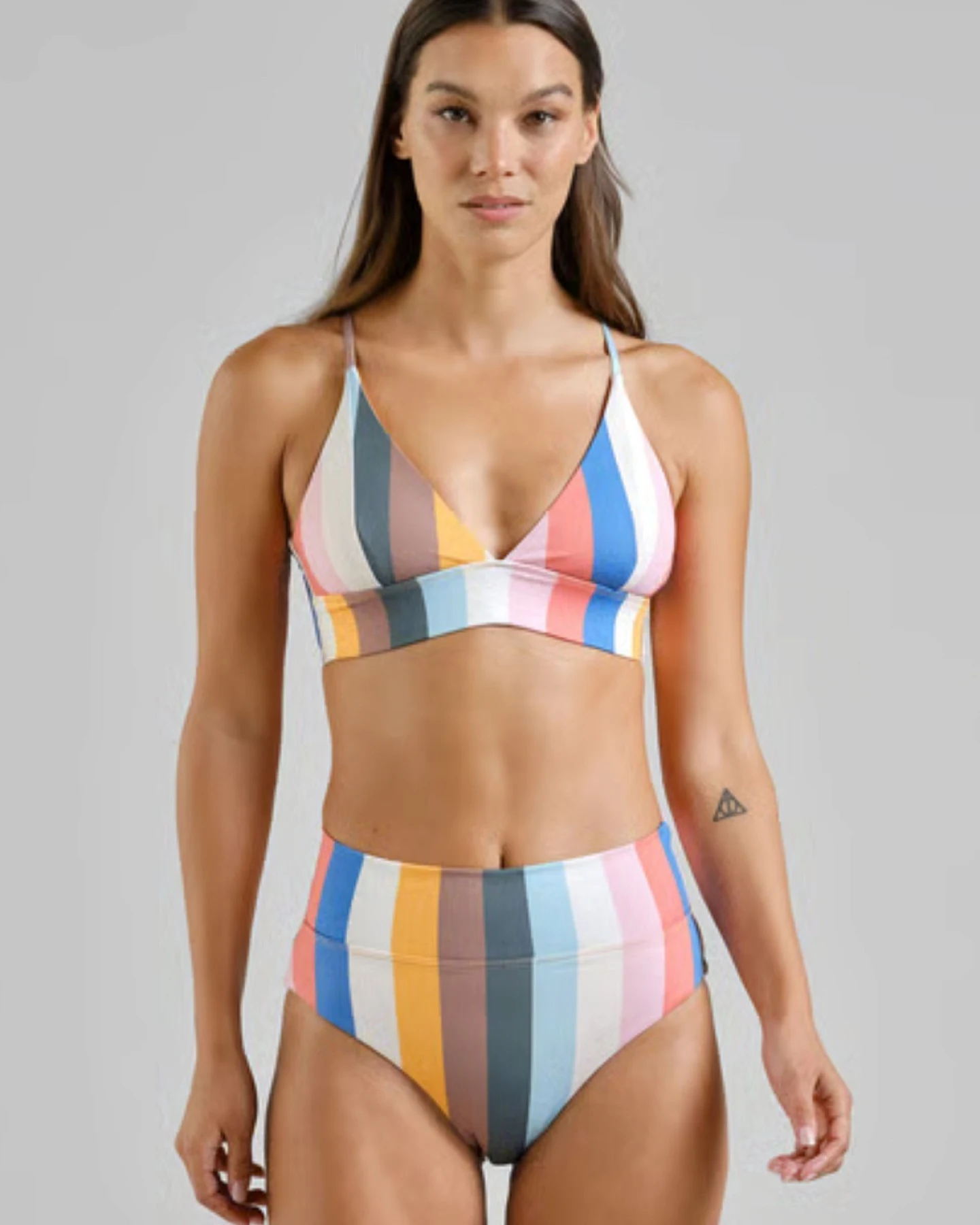 Bikini Top Alva Stripes Pink – Ansicht 3