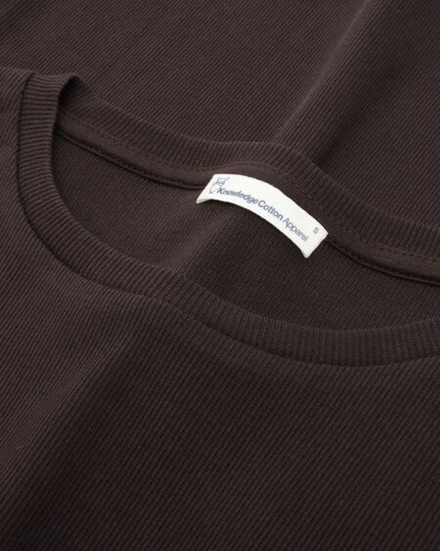 KnowledgeCotton Apparel Langarmshirt - Rib Scoop neck long sleeved - aus Bio-Baumwolle – Ansicht 4