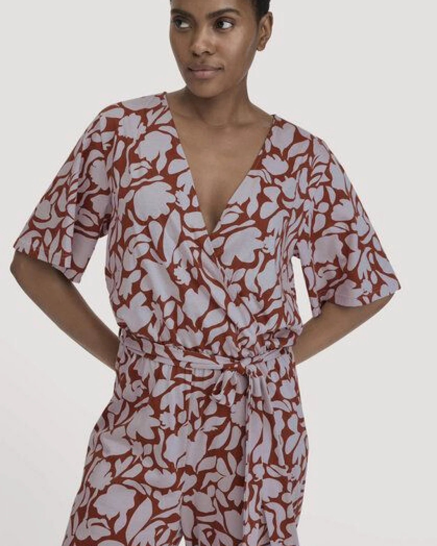 hessnatur Print Jersey Overall Regular aus reiner Bio-Baumwolle – Ansicht 2