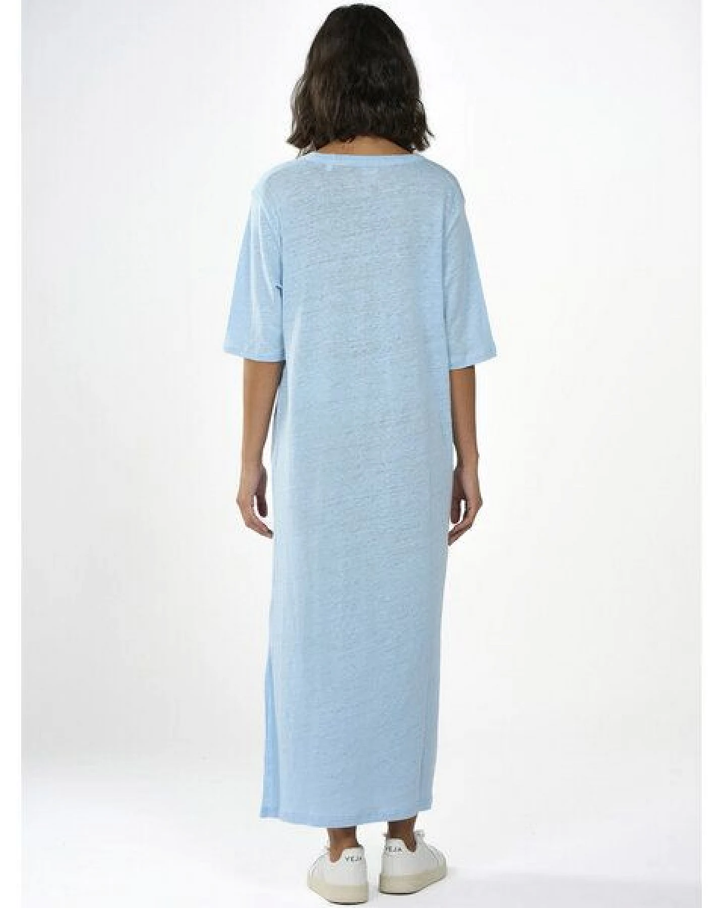 KnowledgeCotton Apparel Leinenkleid - Linen short sleeved t-shirt dress - GOTS/Vegan – Ansicht 2