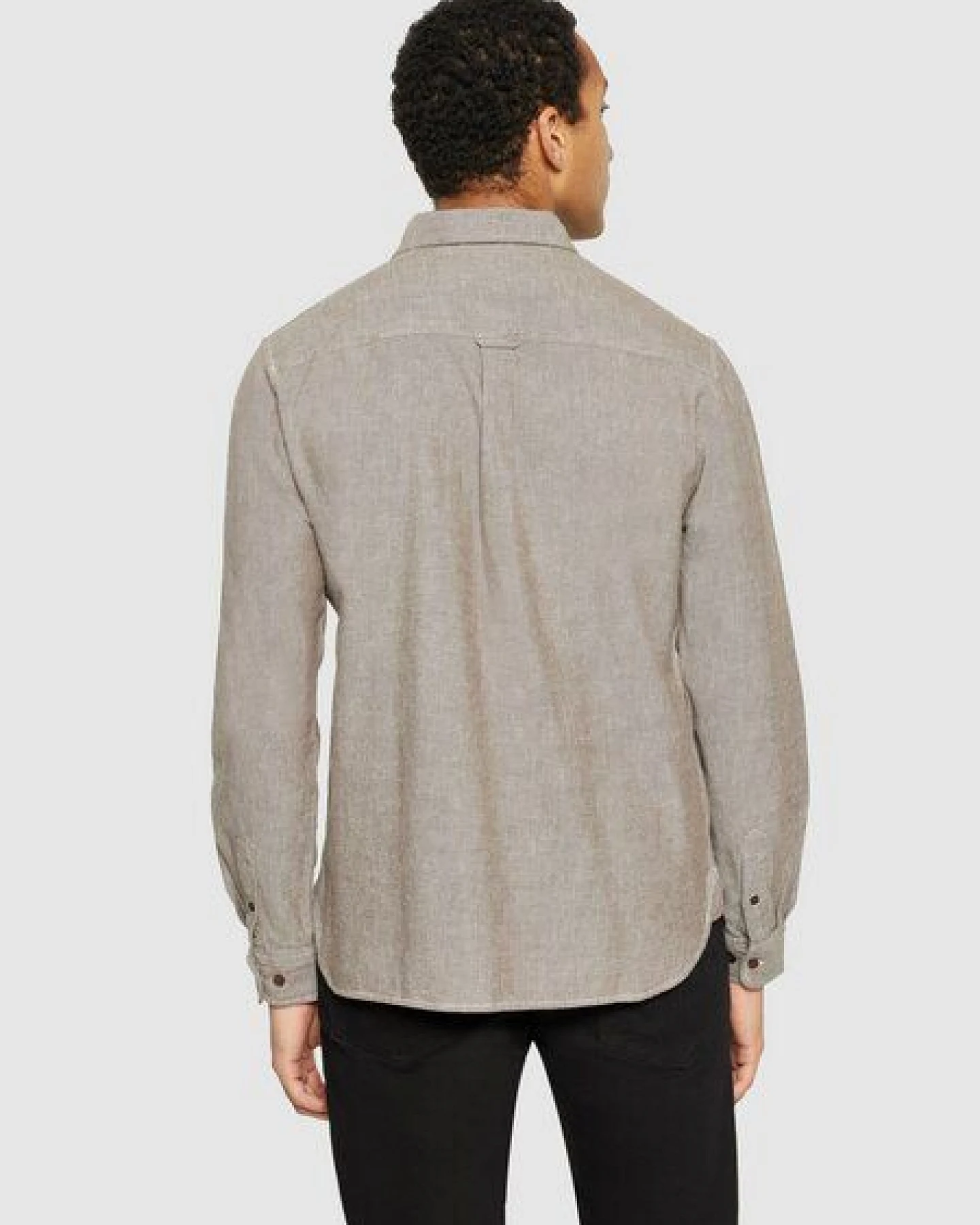 KnowledgeCotton Apparel Heavy Twill Flannel Hemd Regular Fit aus Bio-Baumwolle – Ansicht 2