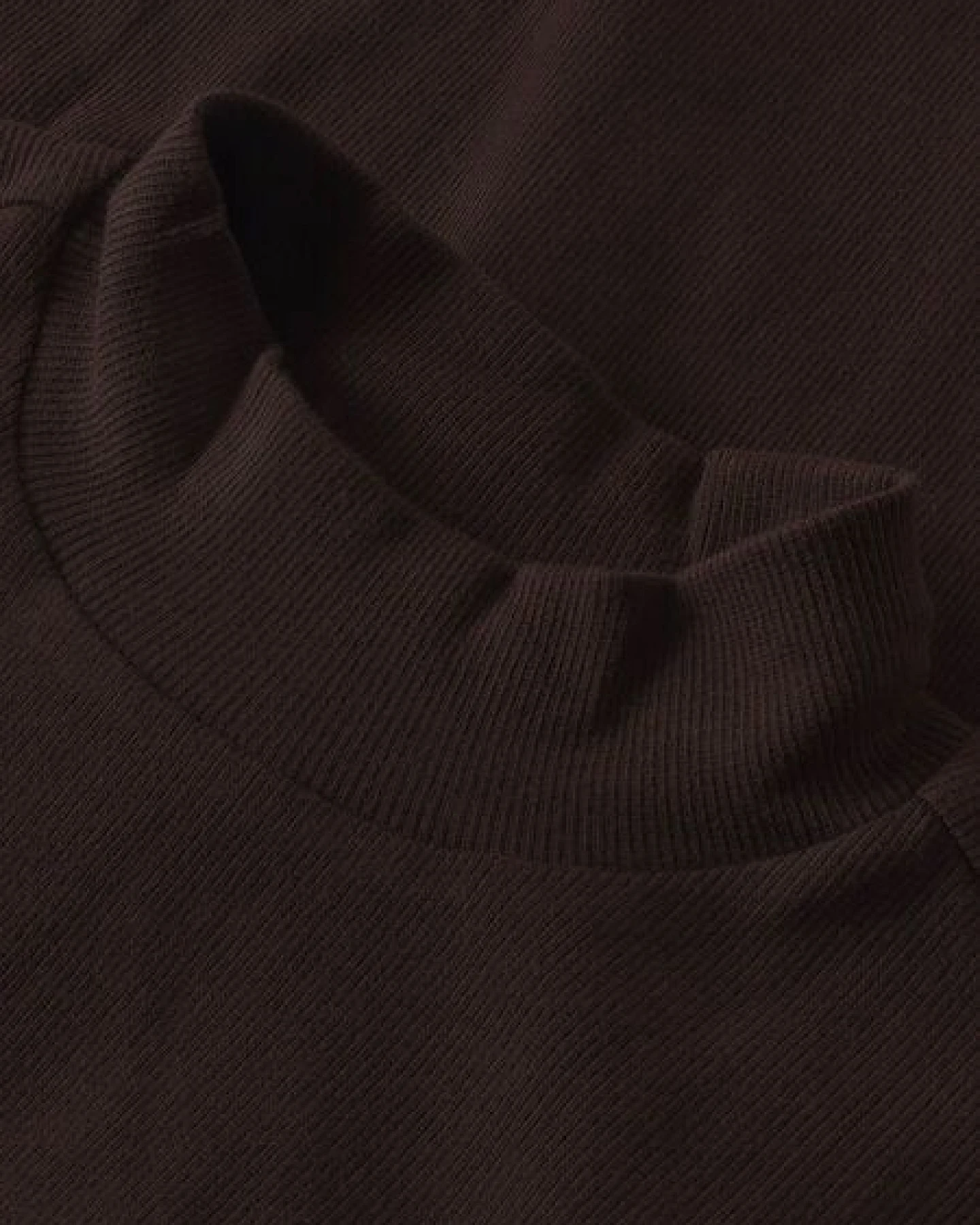 KnowledgeCotton Apparel Langarmshirt - Rib high neck long sleeved - aus Bio-Baumwolle – Ansicht 3