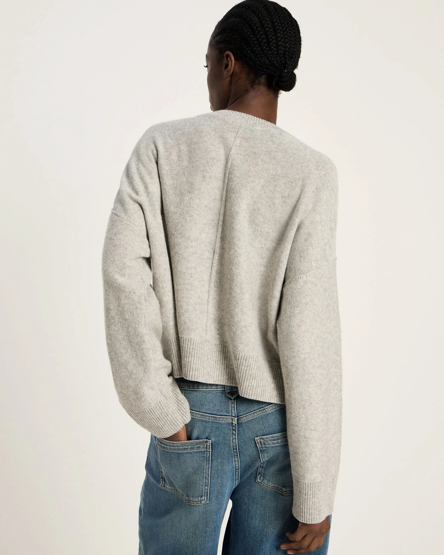 Oversized Rundhalspullover (GOTS) – Ansicht 4