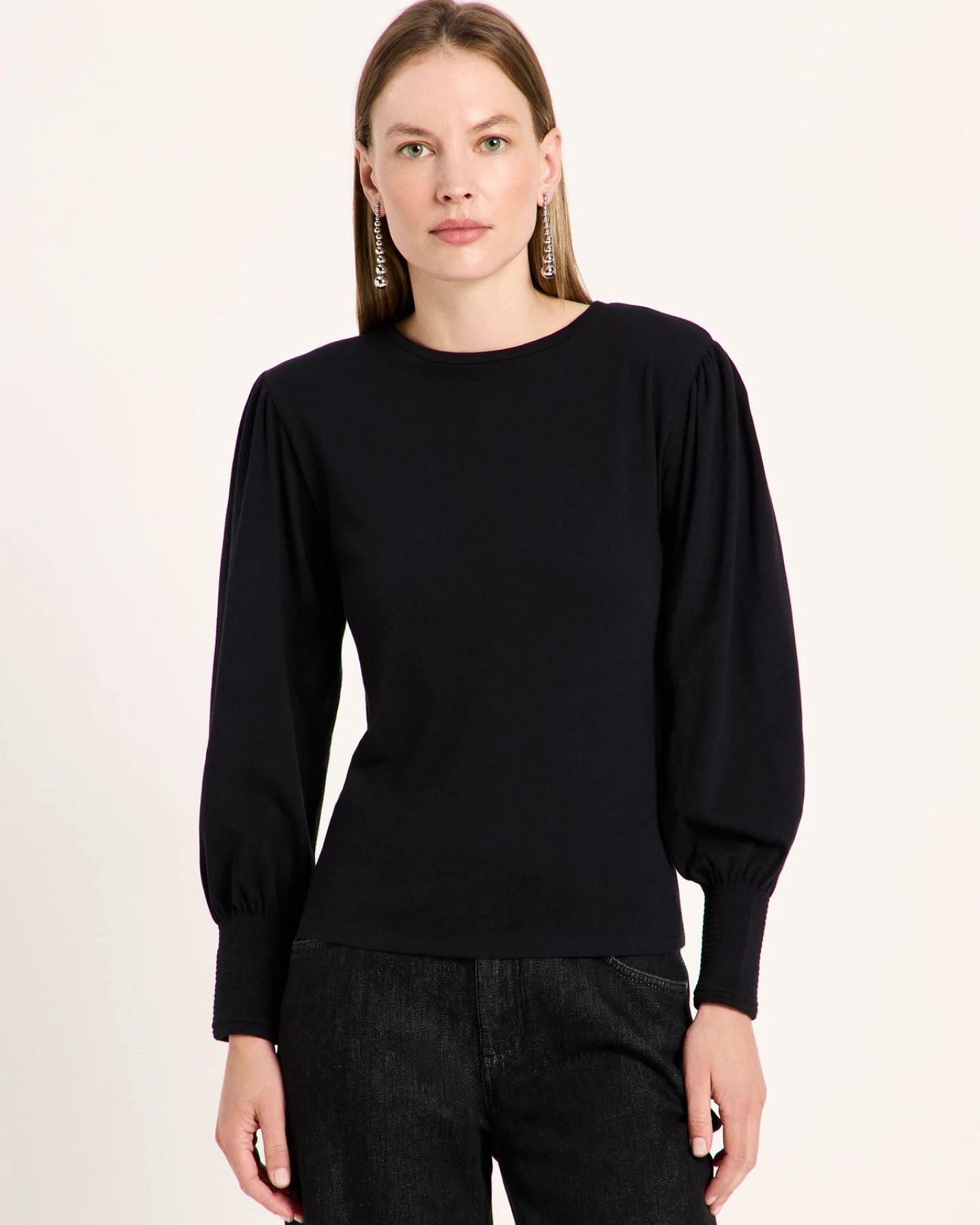 Shirt mit gerafftem Ärmel (GOTS) – Ansicht 2