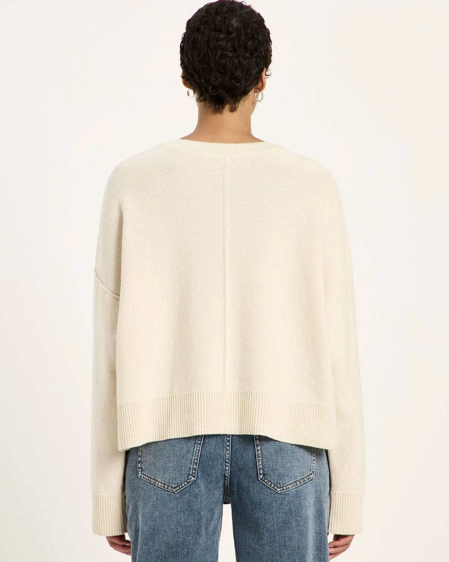 Oversized Rundhalspullover (GOTS) – Ansicht 4