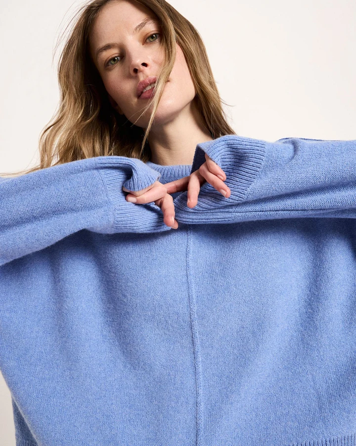 Oversized Rundhalspullover (GOTS)