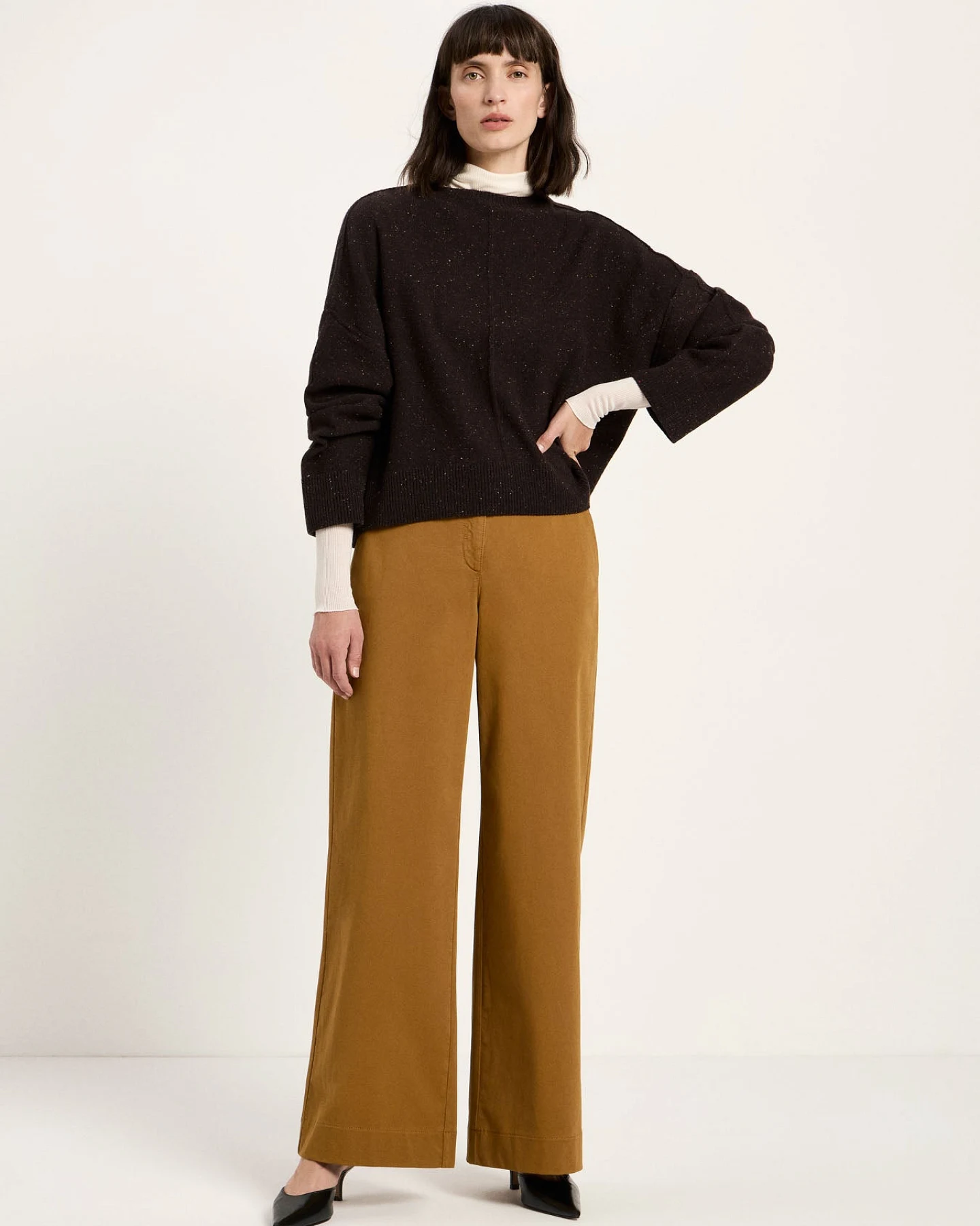 Oversized Rundhalspullover (GOTS) – Ansicht 3
