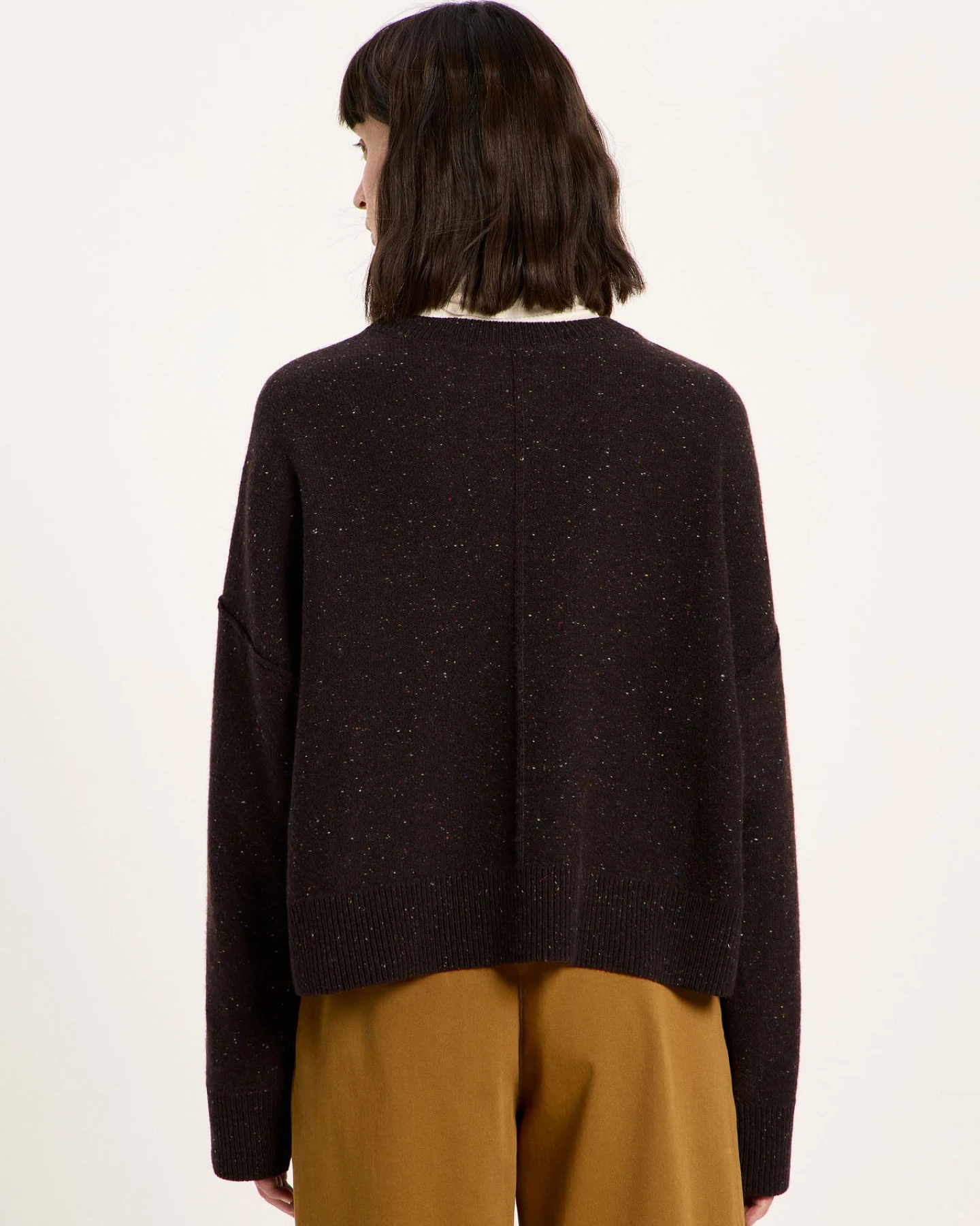 Oversized Rundhalspullover (GOTS) – Ansicht 4
