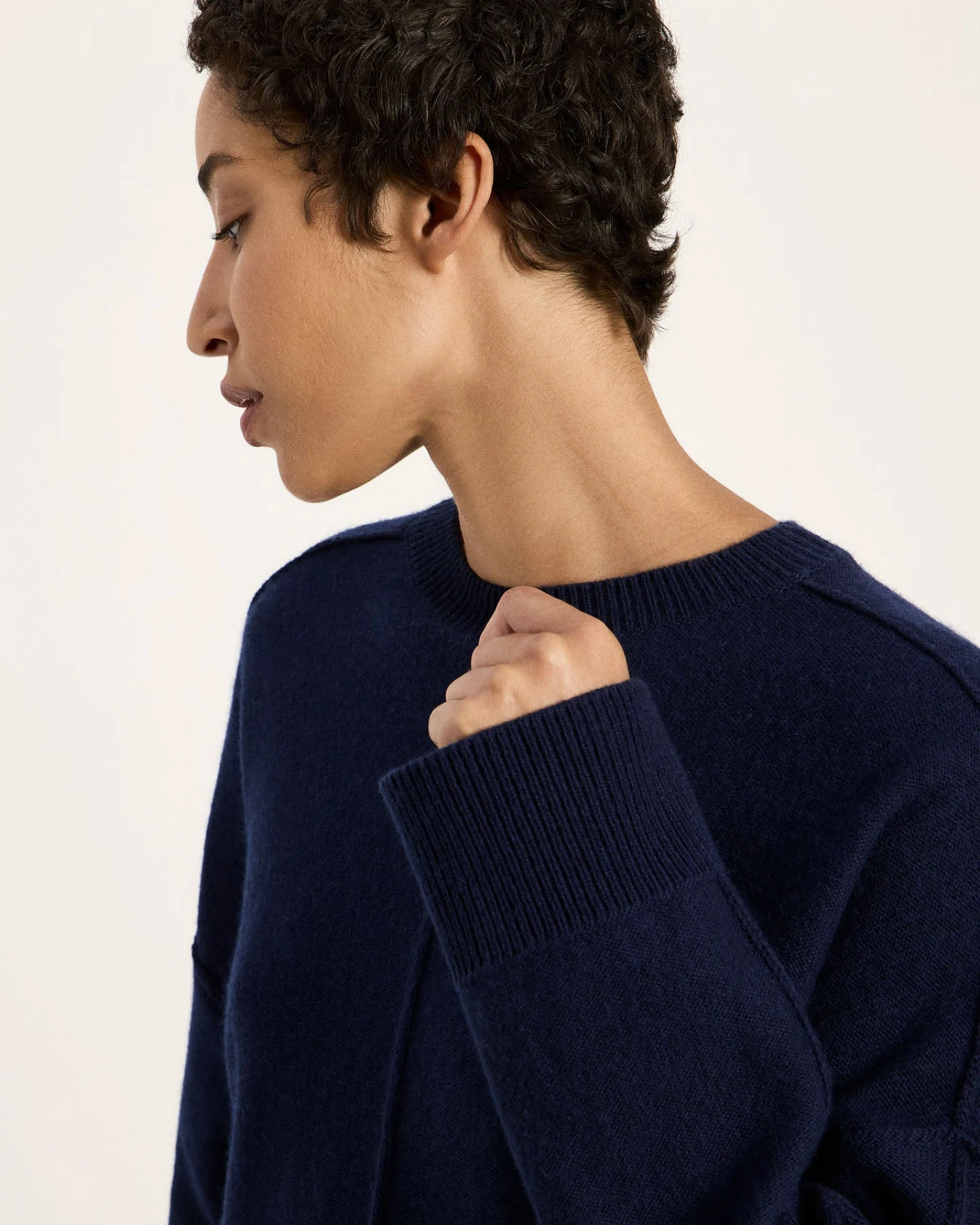 Oversized Rundhalspullover (GOTS) – Ansicht 3
