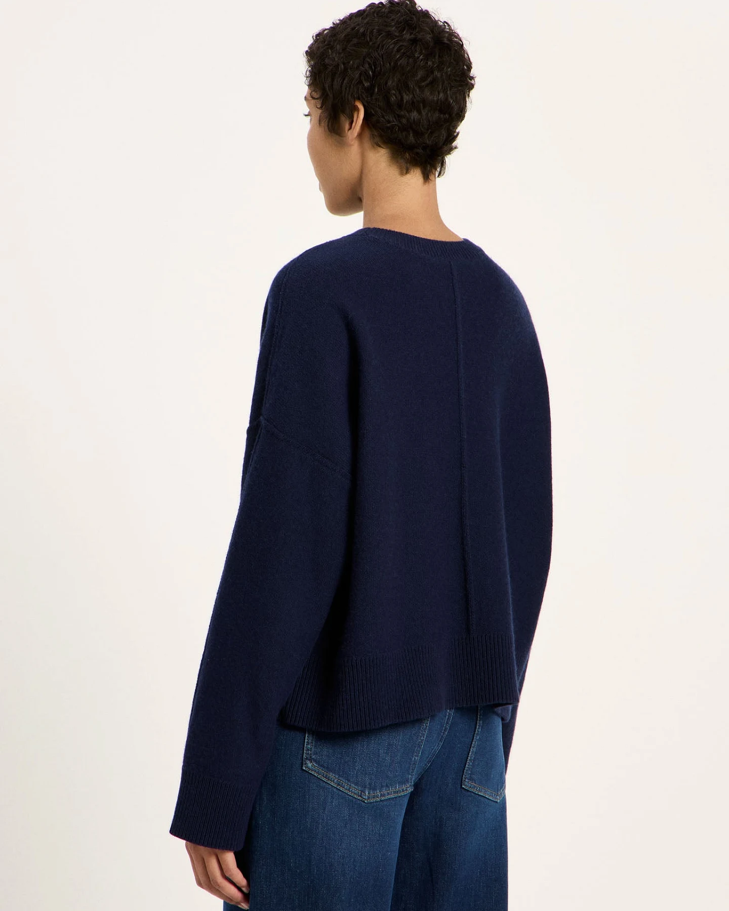 Oversized Rundhalspullover (GOTS) – Ansicht 4