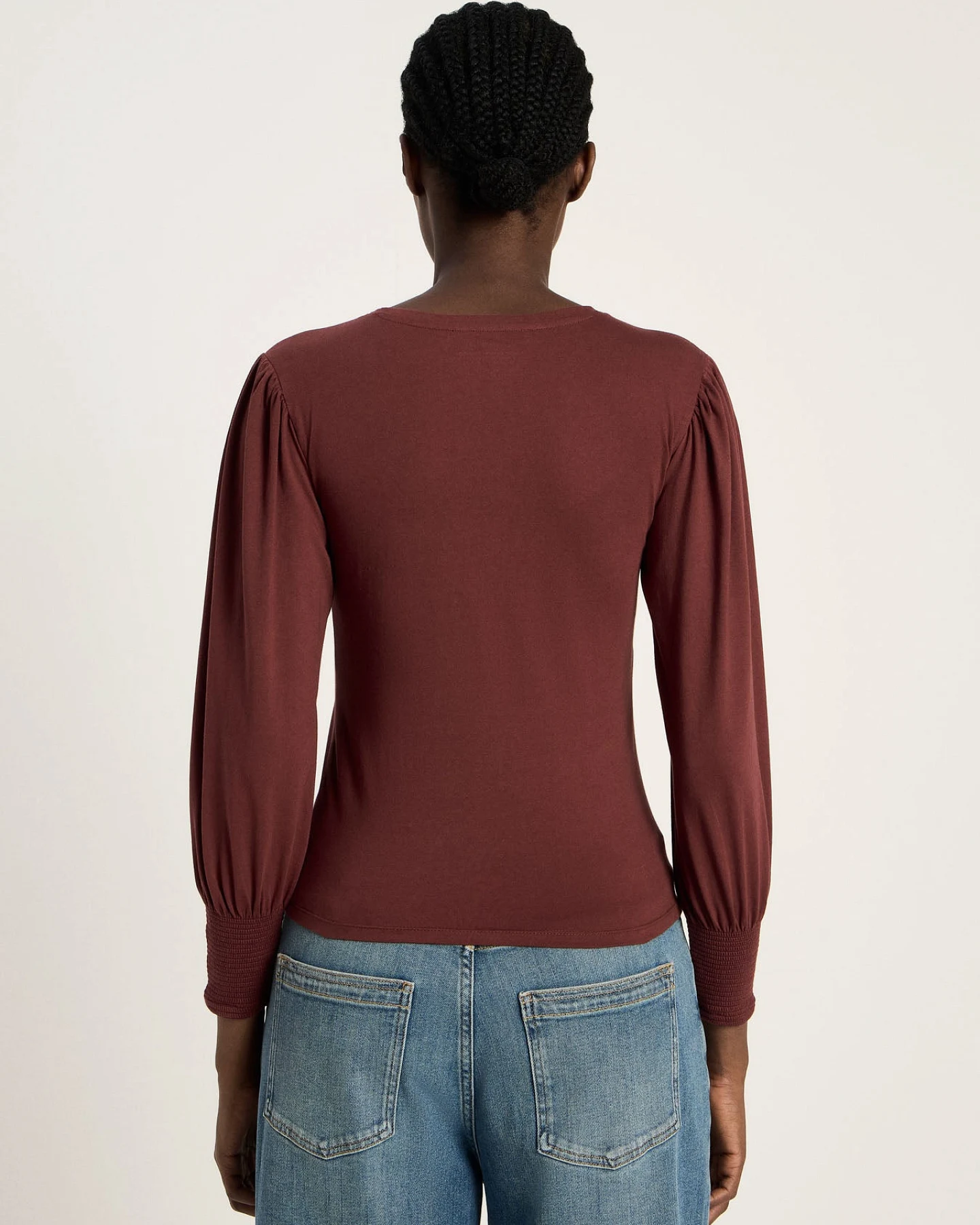 Shirt mit gerafftem Ärmel (GOTS) – Ansicht 4