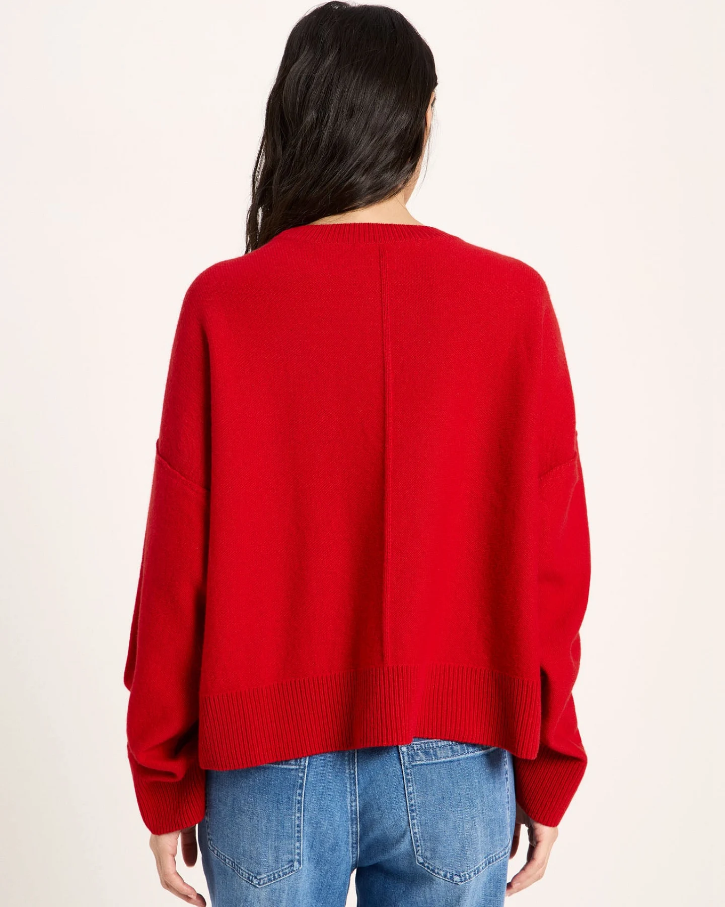 Oversized Rundhalspullover (GOTS) – Ansicht 4