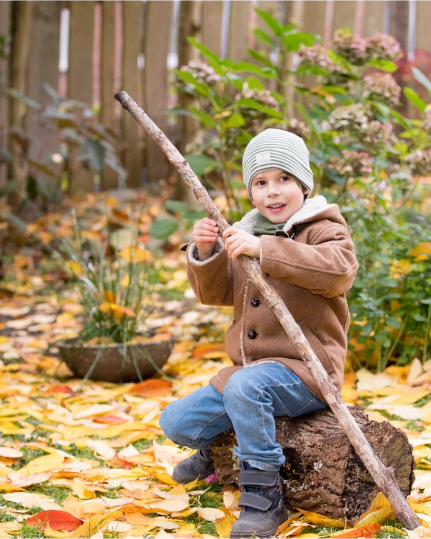 Pickapooh Baby und Kinder Mütze Wolle Seide moos-natur Gr. 52 – Ansicht 2