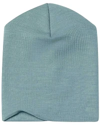 Produktseite: Engel - Beanie Mütze Wolle-Seide bergblau melange