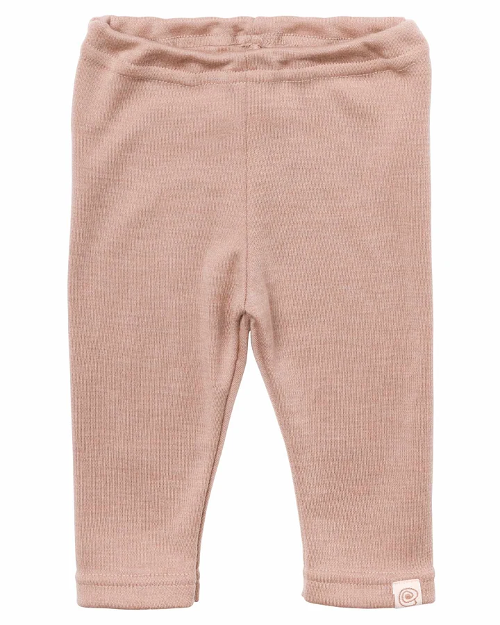 Engel - Interlock-Leggings Wolle-Seide dustyrose
