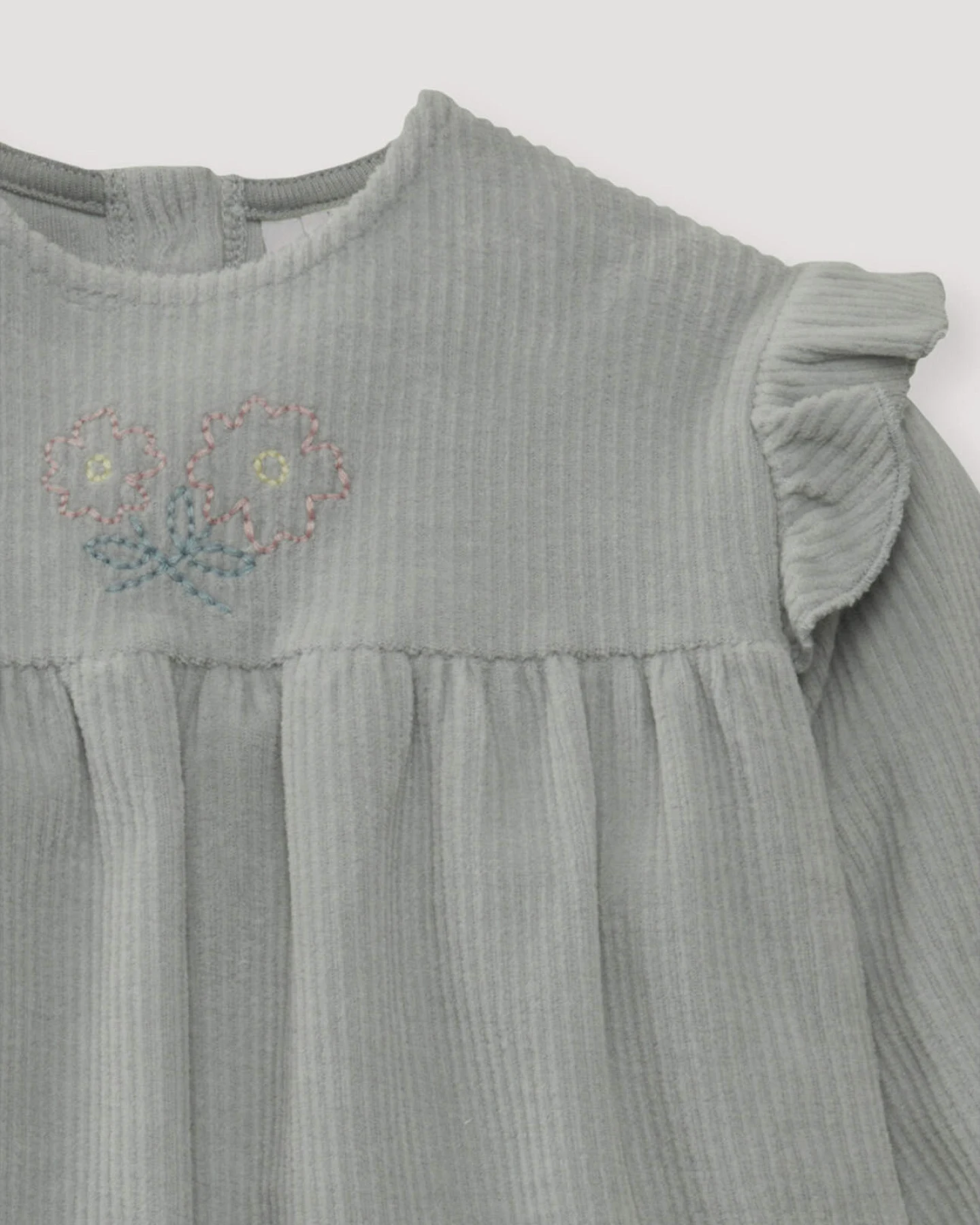 hessnatur Baby Cord Kleid aus Bio-Baumwolle - blau - Größe 74/80 – Ansicht 3