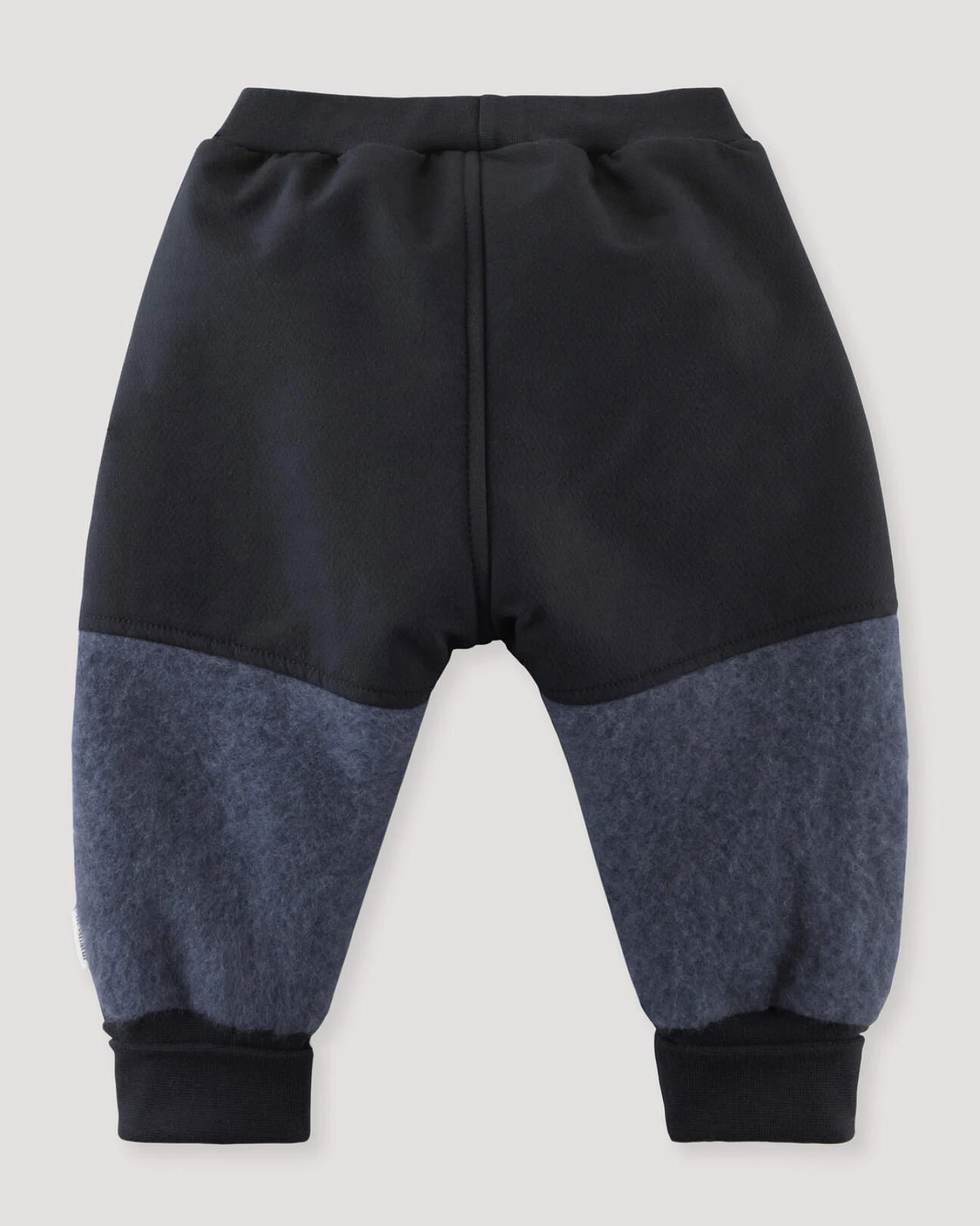 hessnatur Baby Wollfleece Hose mit Softshell aus Bio-Merinowolle - blau - Größe 74/80 – Ansicht 3