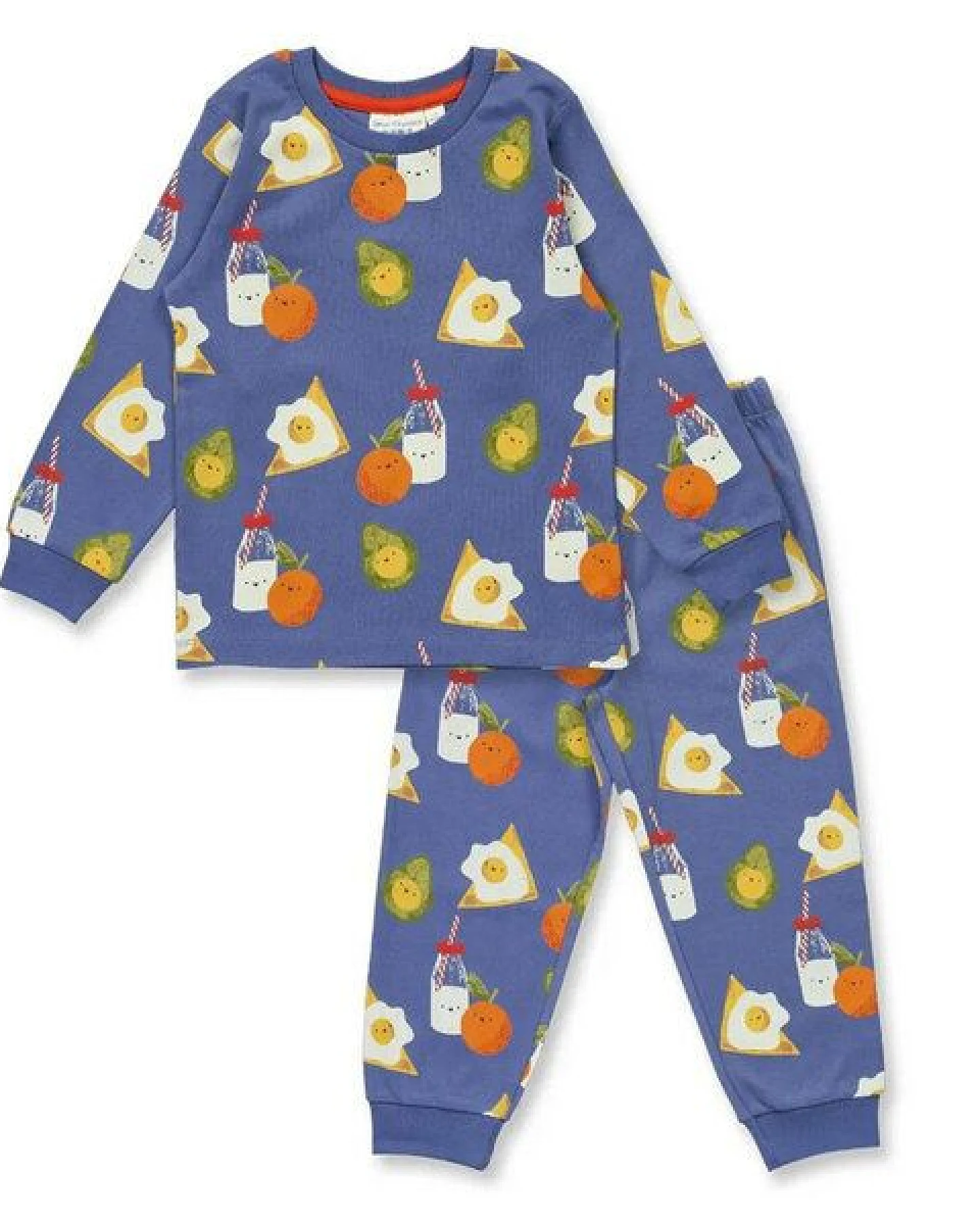 Sense Organics Kinder Schlafanzug Snacks-Druck Bio Baumwolle – Ansicht 2
