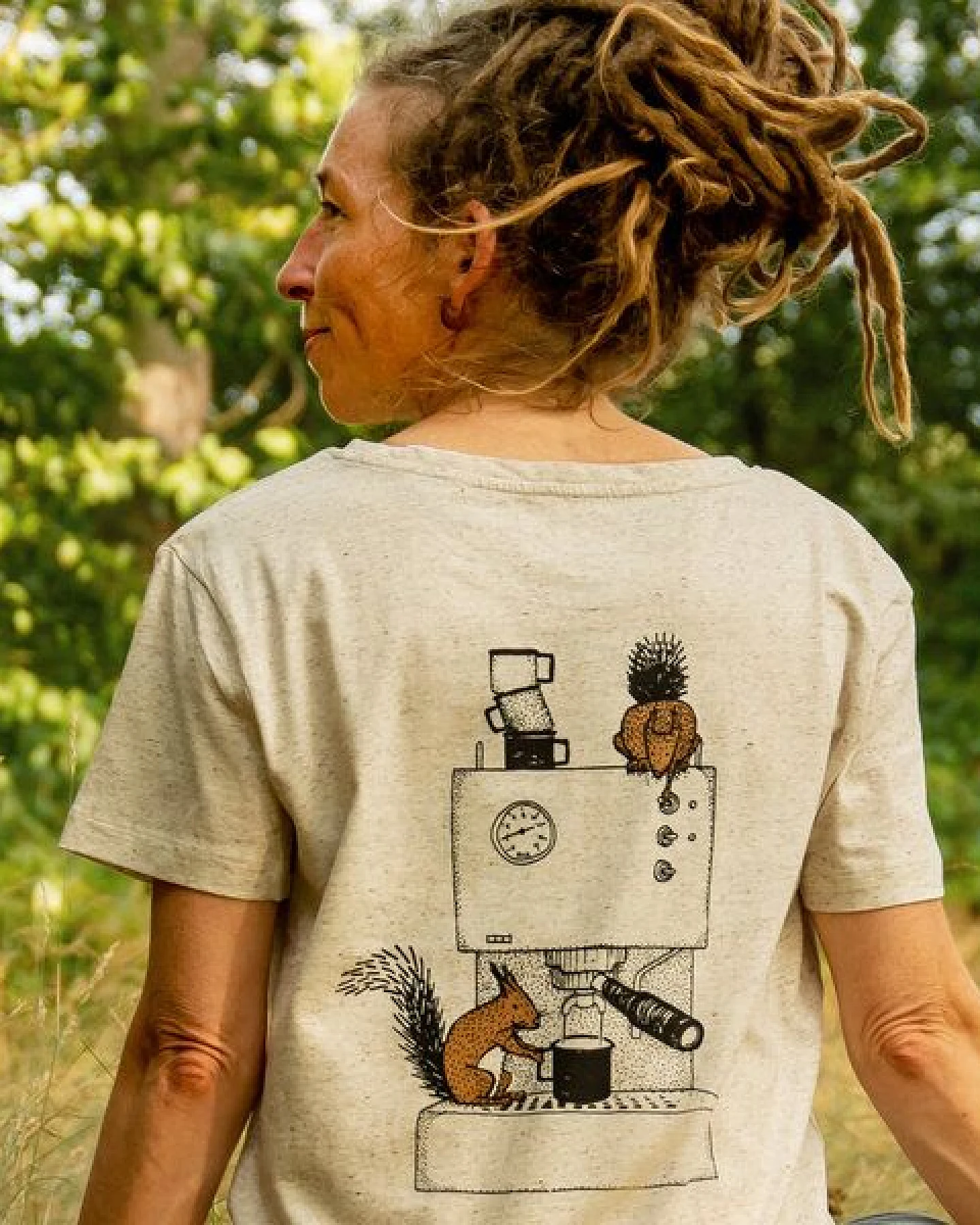 Cmig Damen T-Shirt Kaffee-Hörnchen für Espressofreundinnen – Ansicht 4