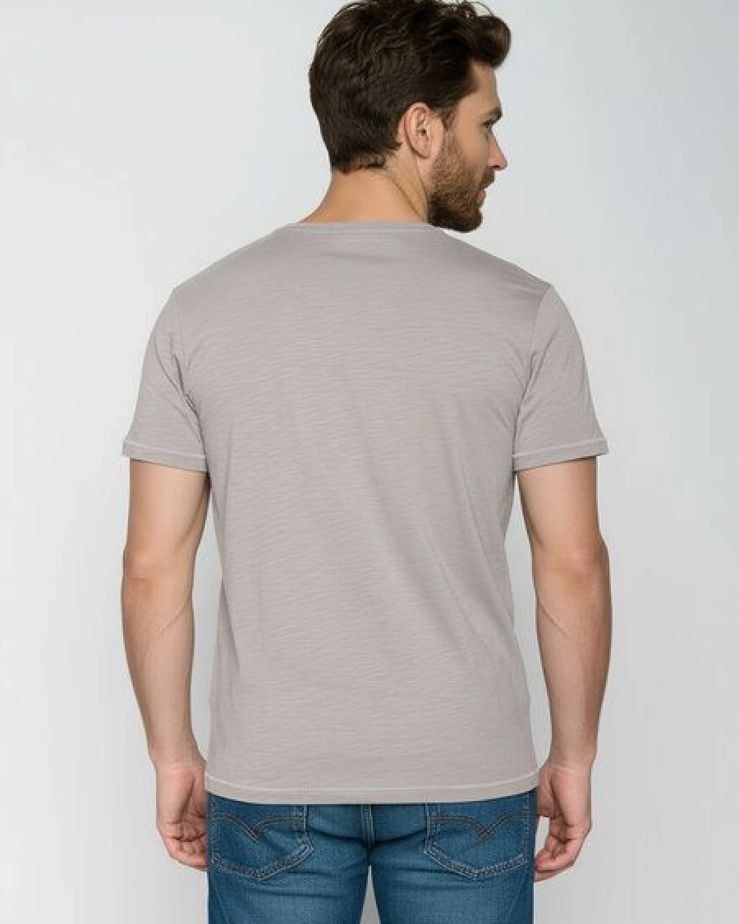 GREENBOMB Deer Lines Spice - Sportliches T-Shirt aus Bio-Baumwolle / hochwertiger Print / GOTS / Fair & Vegan – Ansicht 4