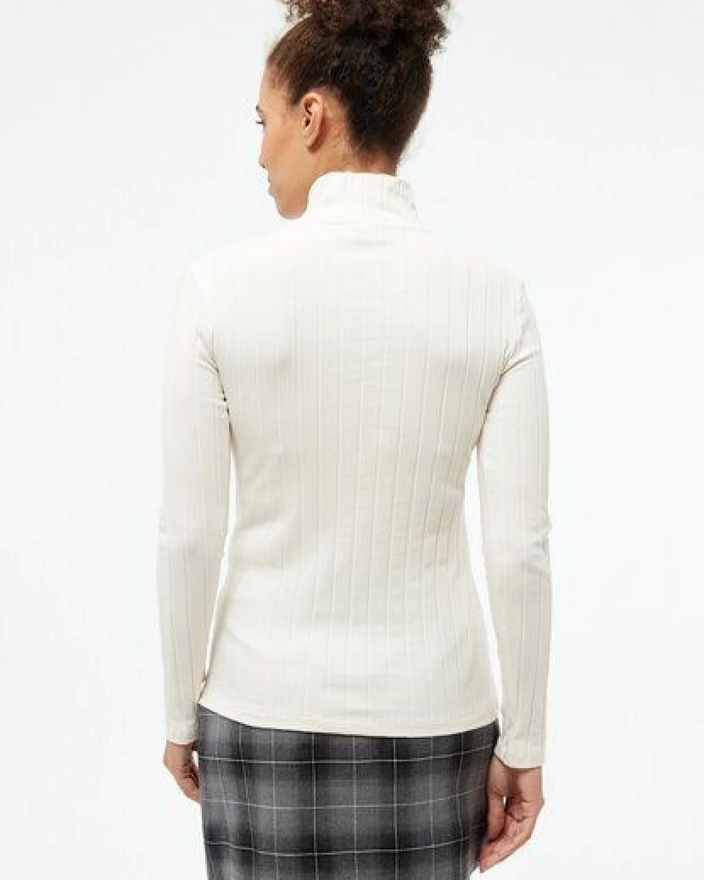 Givn Berlin Geripptes Longsleeve GBVIDA aus Bio-Baumwolle mit Rollkragen – Ansicht 4