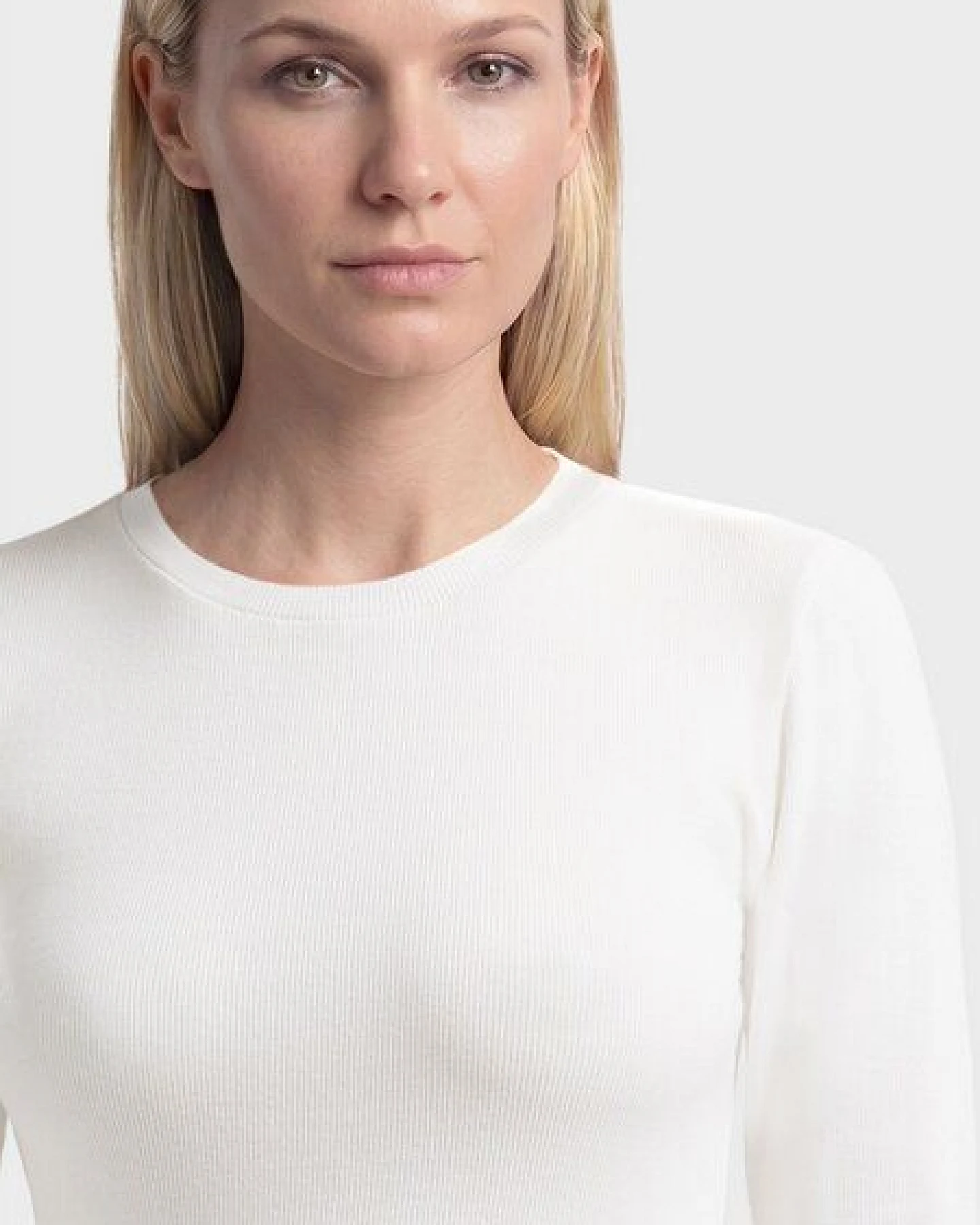 KnowledgeCotton Apparel Langarmshirt - Rib Scoop neck long sleeved - aus Bio-Baumwolle – Ansicht 4