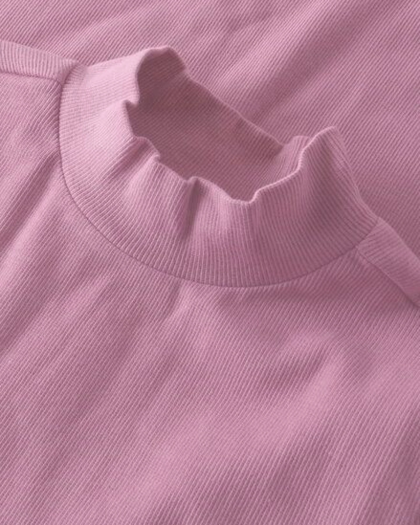 KnowledgeCotton Apparel Langarmshirt - Rib high neck long sleeved - aus Bio-Baumwolle – Ansicht 3