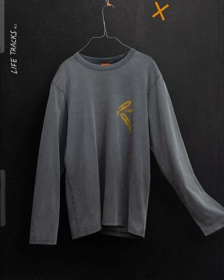 Nudie Jeans Rudi LS T-Shirt Life Tracks II