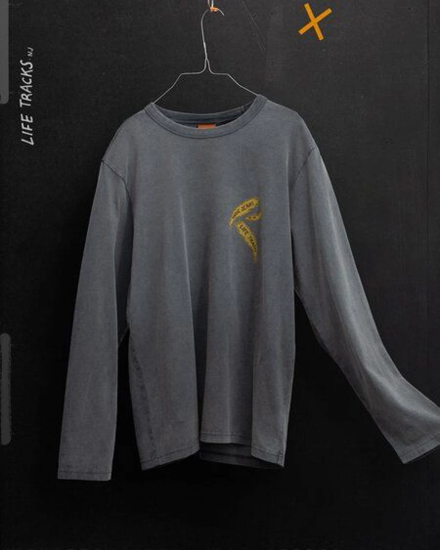 Nudie Jeans Rudi LS T-Shirt Life Tracks II – Ansicht 2