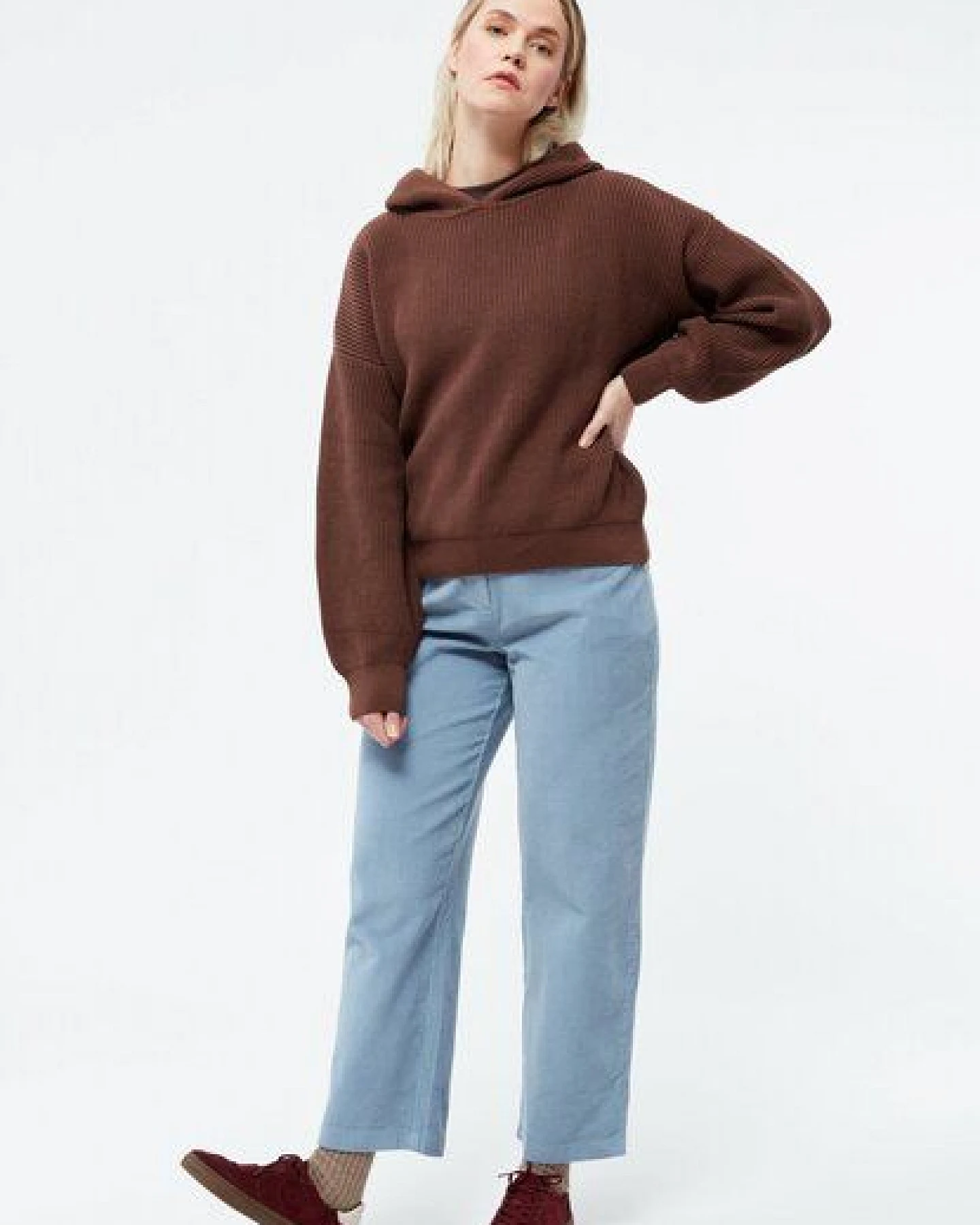 Givn Berlin Strickpullover GBMARIELLA relaxed Fit aus Bio-Baumwolle mit Kaputze – Ansicht 2