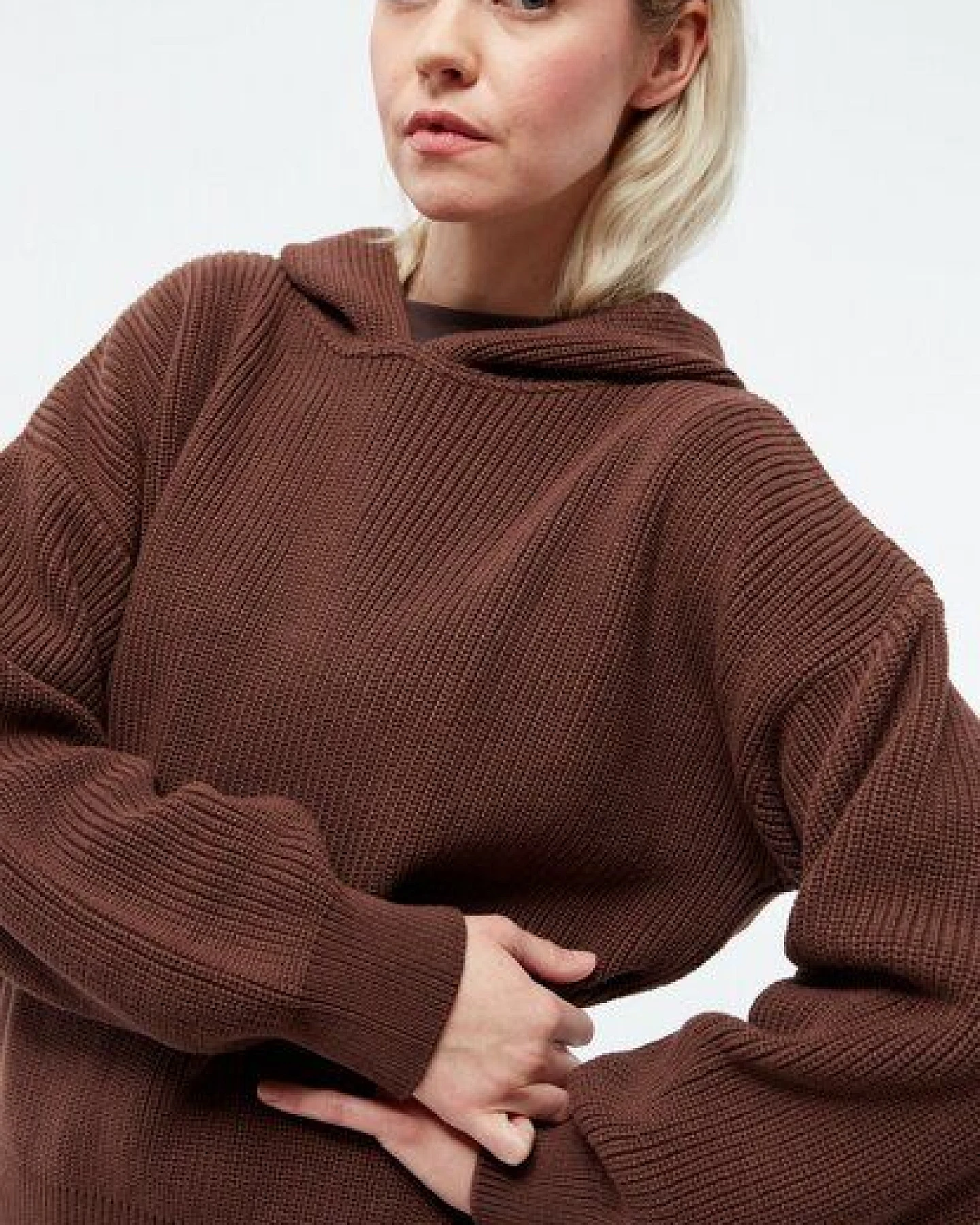 Givn Berlin Strickpullover GBMARIELLA relaxed Fit aus Bio-Baumwolle mit Kaputze – Ansicht 4